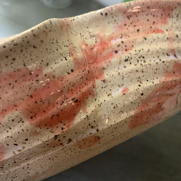 Cottage Pottery Chips And Salsa Serving Tray, Hand Thrown, Glazed, Chardon, OH - Picture 6 of 8